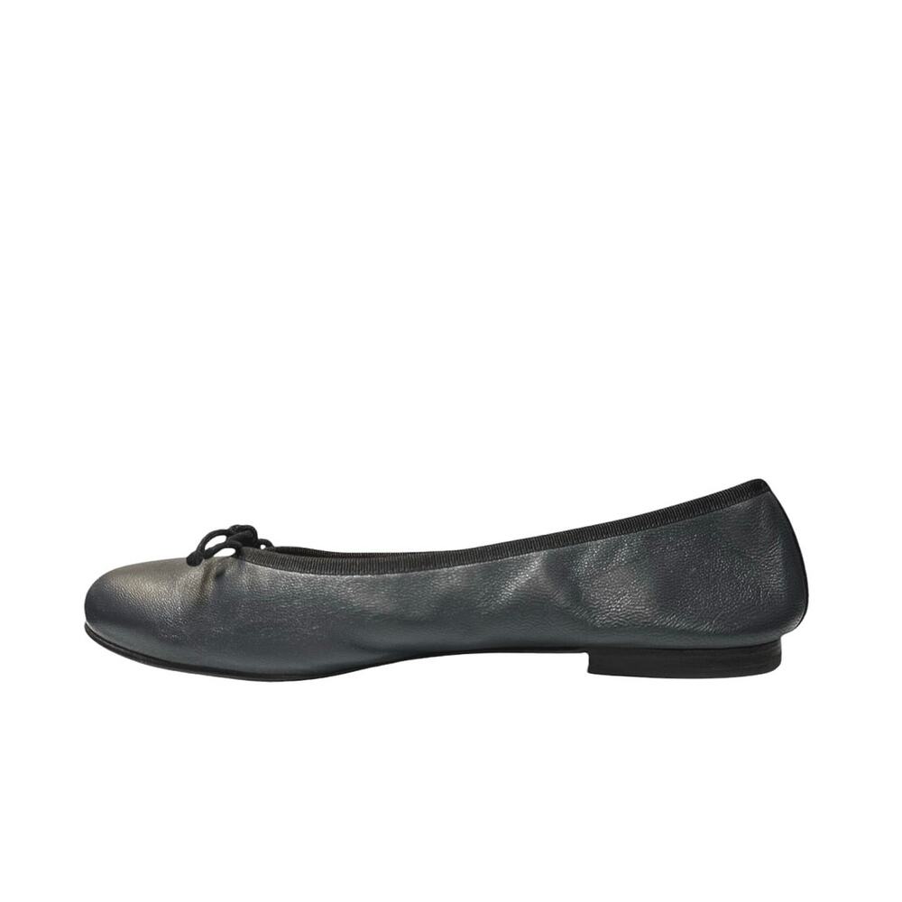 Margaux The Demi Women's Dark Blue Nappa Leather Bow Ballet Flats Size 9M